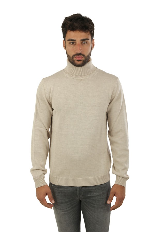 Maglia Roberto Collina Dolcevita Beige